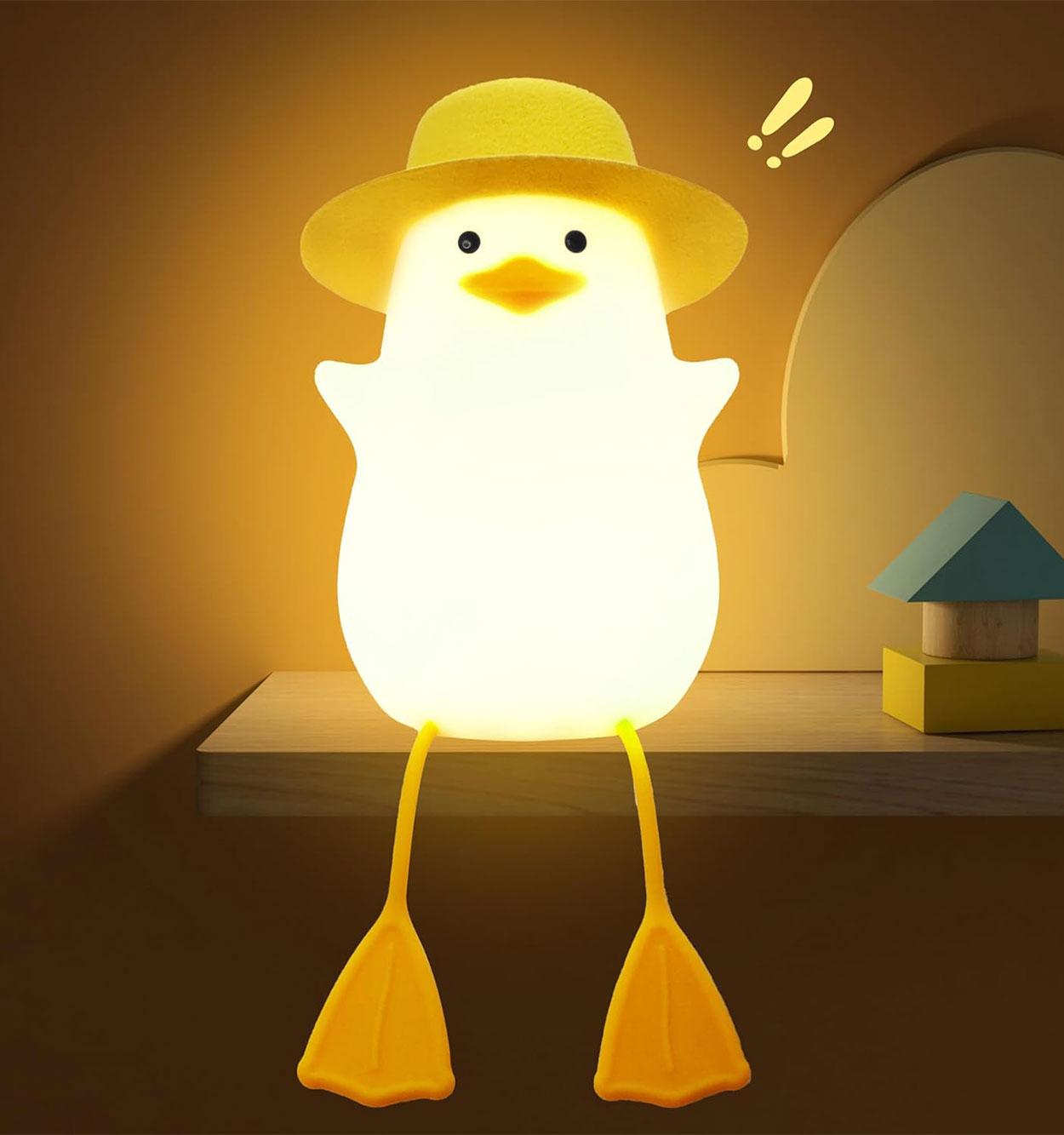 چراغ خواب عروسکی طرح اردک 1200 میلی آمپر مدل 43287
