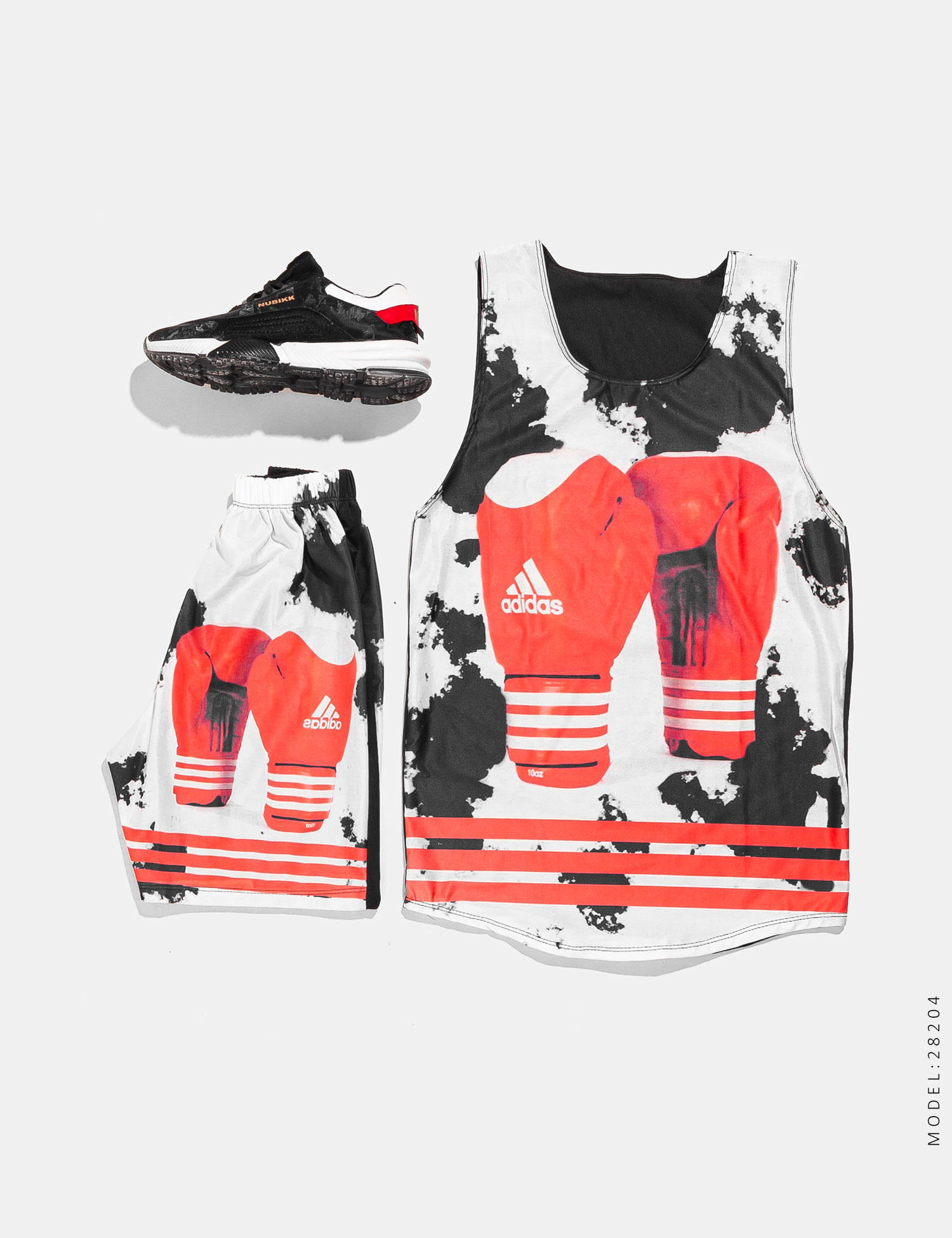 ست رکابی شلوارک مردانه Adidas مدل 28204