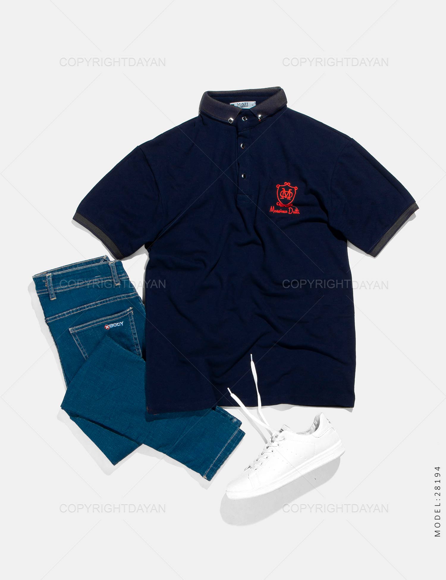 پولوشرت مردانه Massimo Dutti مدل 28194