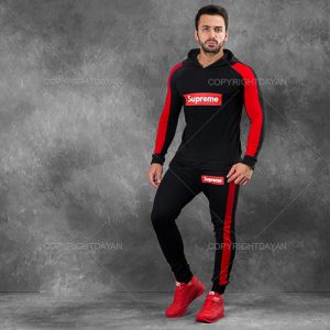ست سویشرت شلوار Supreme کفش Finto (قرمز)