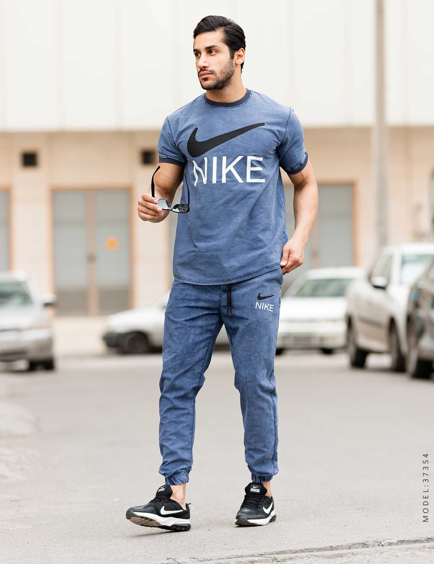 ست تیشرت شلوار جین اسپرت Nike مدل 37354