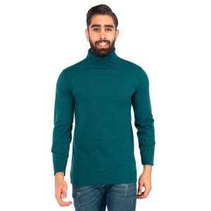 بافت مردانه یقه اسکی فری سایز ساده Zima مدل 40347