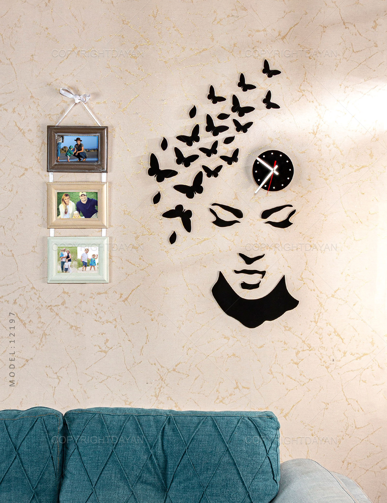 ساعت دیواری Lady مدل 12197