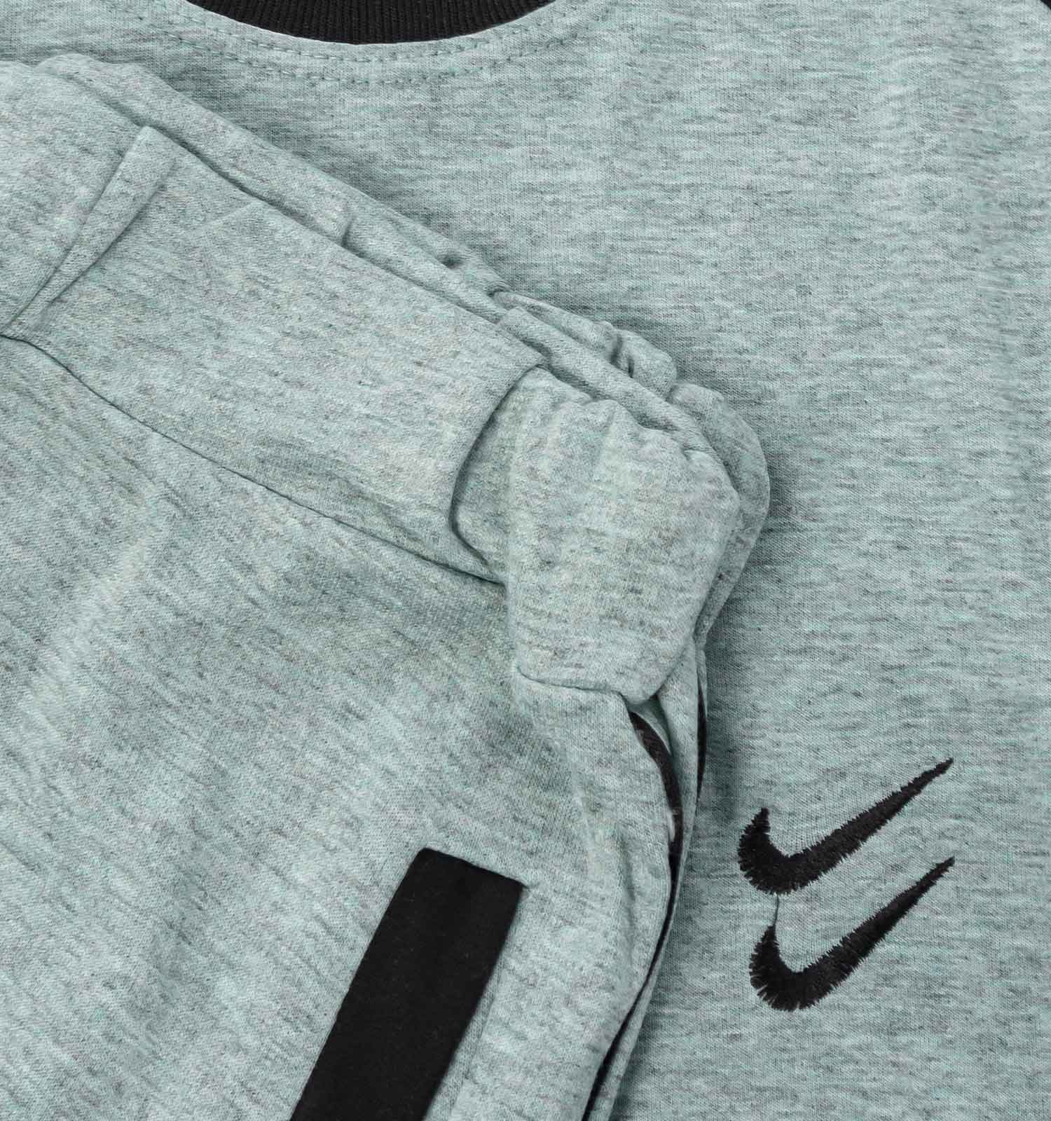 ست تیشرت شلوار مردانه آستین کوتاه Nike ساده یقه گرد مدل 43106
