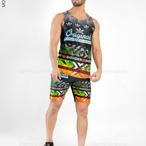 ست رکابی شلوارک مردانه Adidas مدل 14215