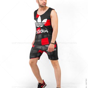 ست رکابی شلوارک مردانه Adidas مدل 18795