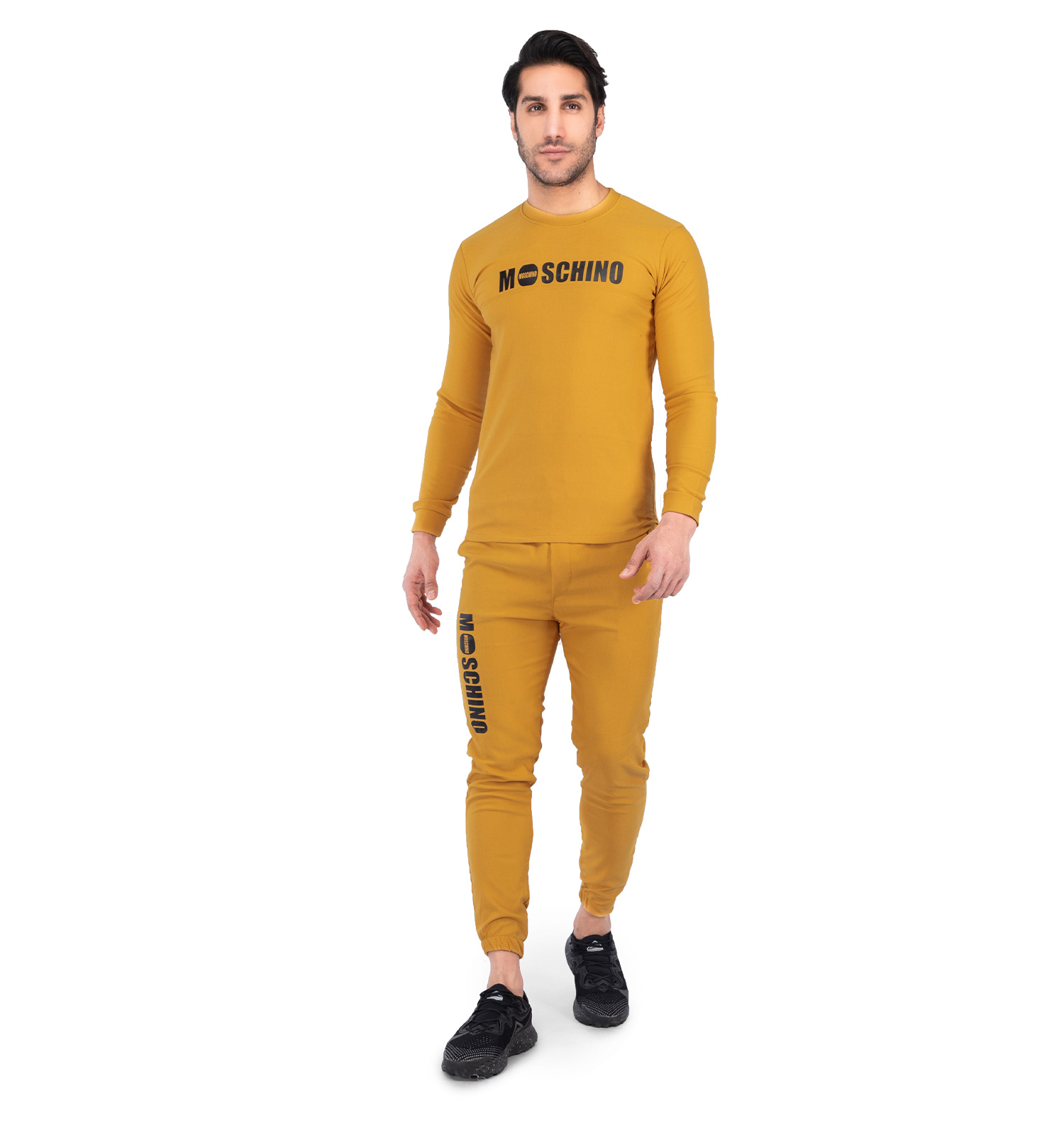 ست بلوز شلوار مردانه آستین بلند ساده یقه گرد Adidas مدل 41712