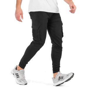 شلوار اسلش مردانه شیش جیب مردانه مشکی مدل 43176