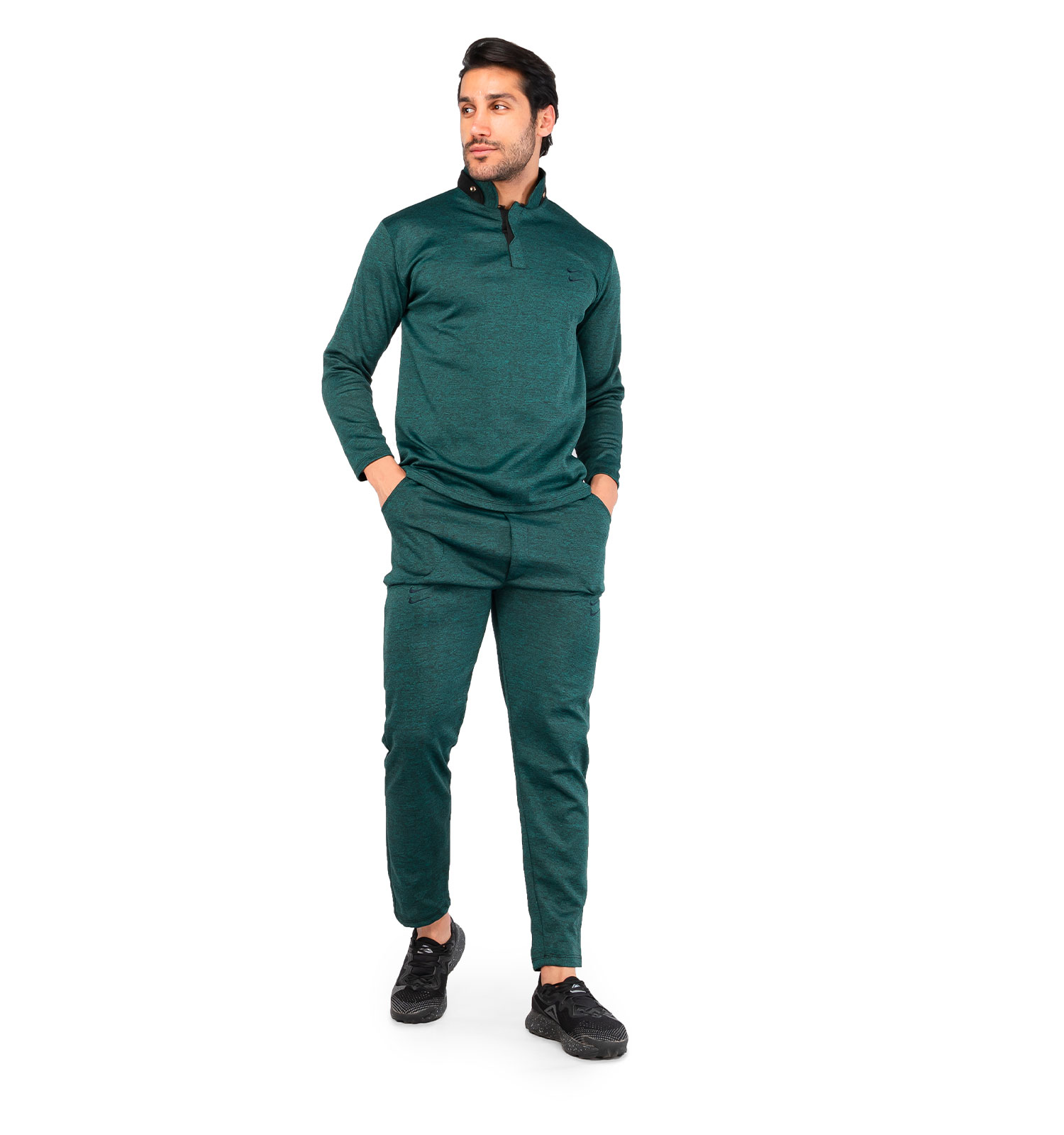 ست مردانه بلوز شلوار Nike یقه ایستاده مدل 44670