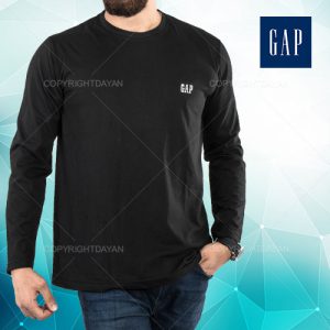 تیشرت آستین بلند یقه گرد(مشکی)
