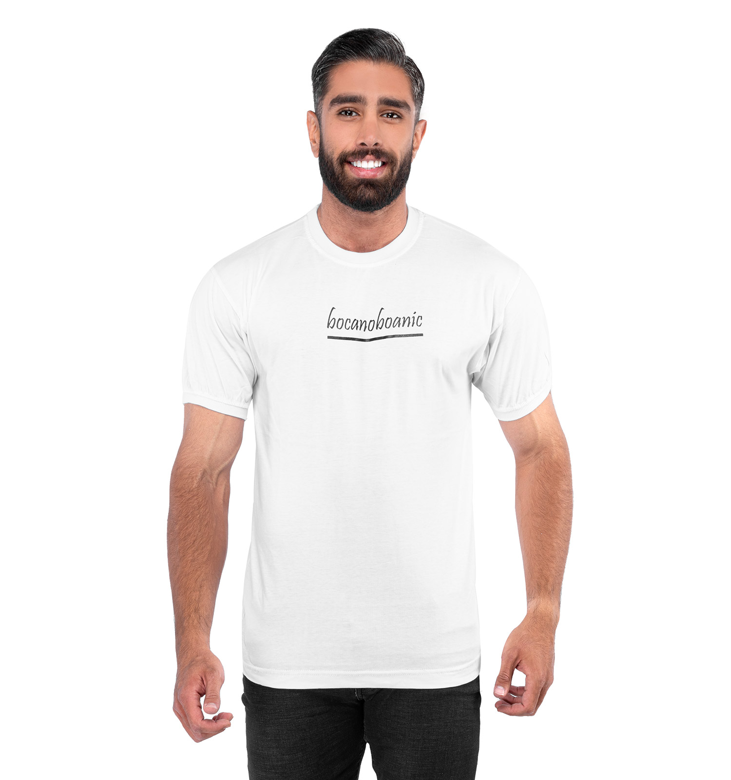 تیشرت مردانه چاپی یقه گرد Alma مدل 38526