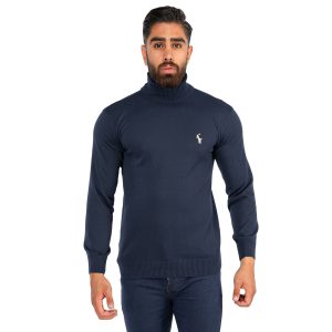 بافت مردانه ساده یقه اسکی Polo مدل 39139