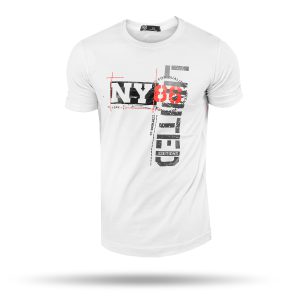 تیشرت آستین یقه کش بافت New York مدل 36494