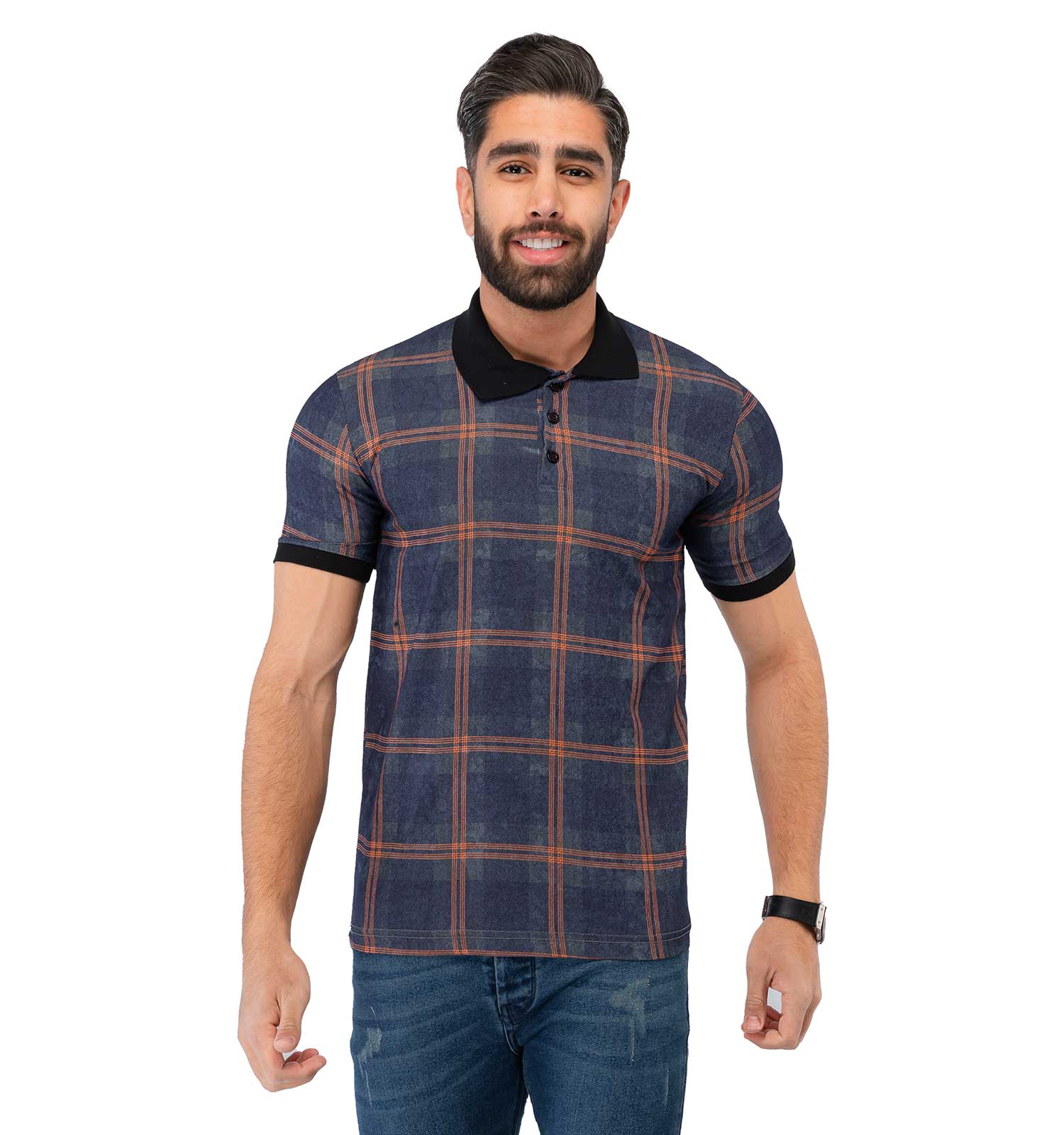 پولوشرت مردانه چهارخانه Polo مدل 36891