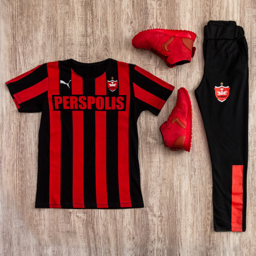 ست تیشرت شلوار AC Milan کفش ساقدار Paramata (قرمز)