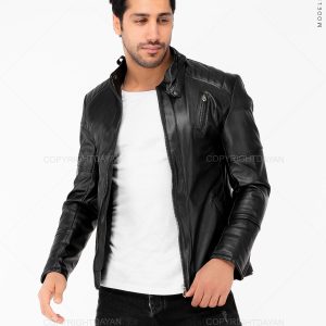 کاپشن چرمی مردانه Araz مدل 22868