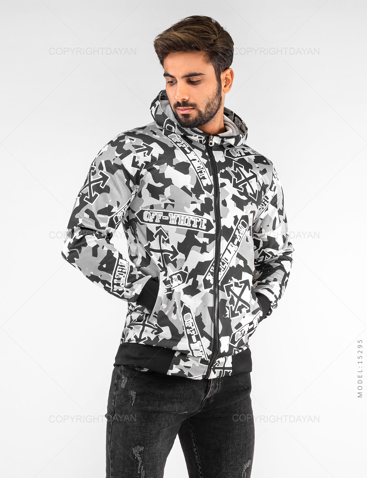 سویشرت مردانه Off white مدل 15295