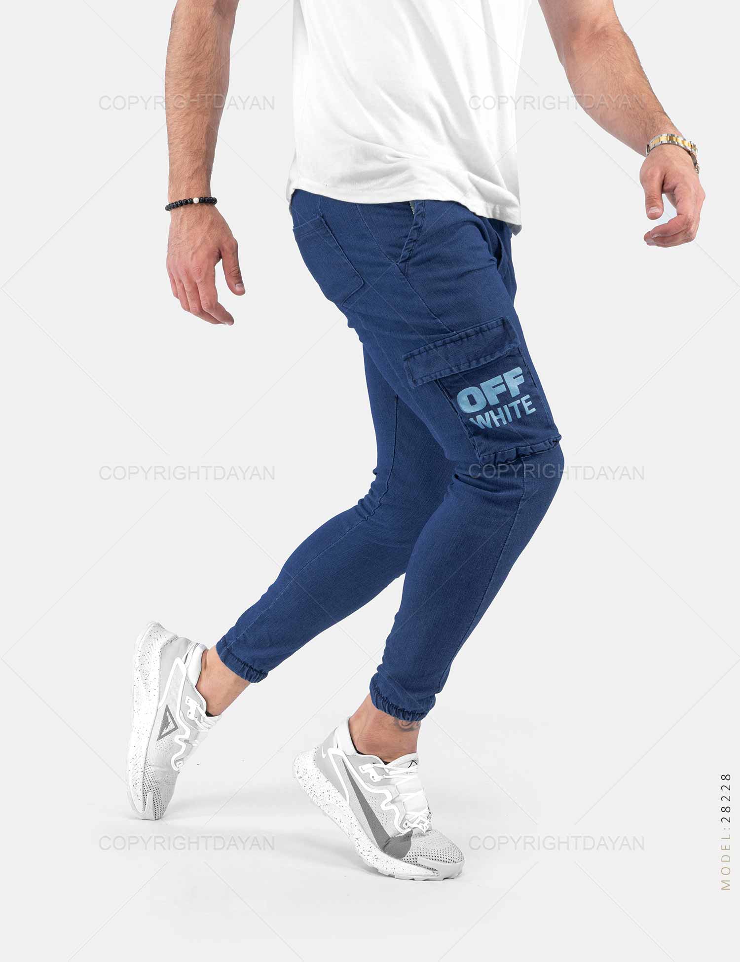 شلوار اسلش مردانه Off – White مدل 28228
