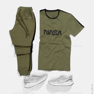 ست تیشرت شلوار مردانه Nasa مدل 26772