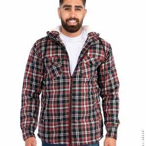 کاپشن مردانه چهارخانه Kiyan مدل 39219