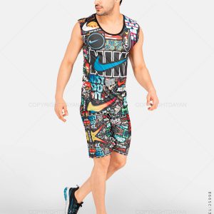 ست رکابی شلوارک مردانه Nike مدل 25998