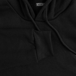 هودی مردانه کلاهدار مشکی Polo مدل 40826