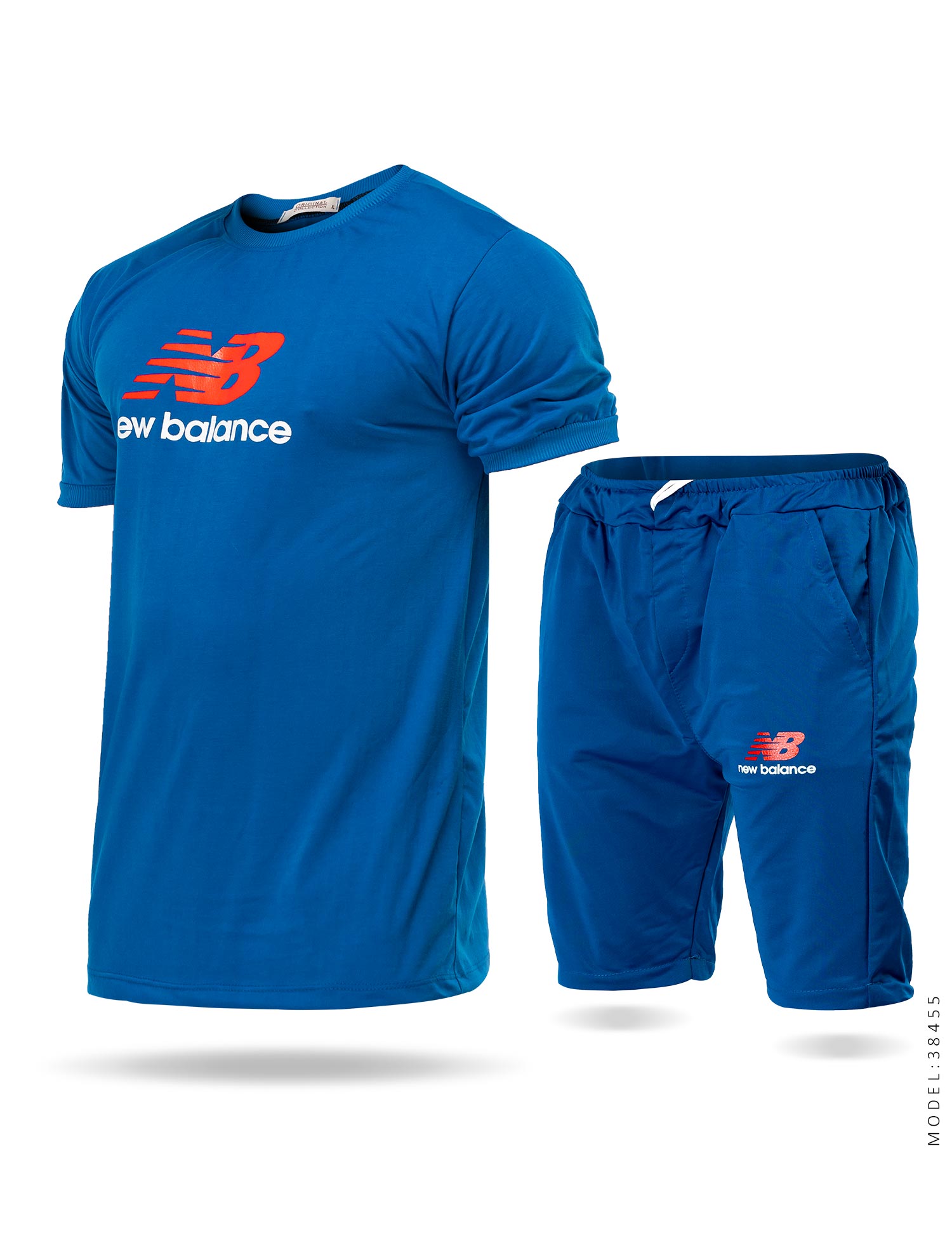 ست تیشرت شلوارک مردانه New Balance مدل 38455