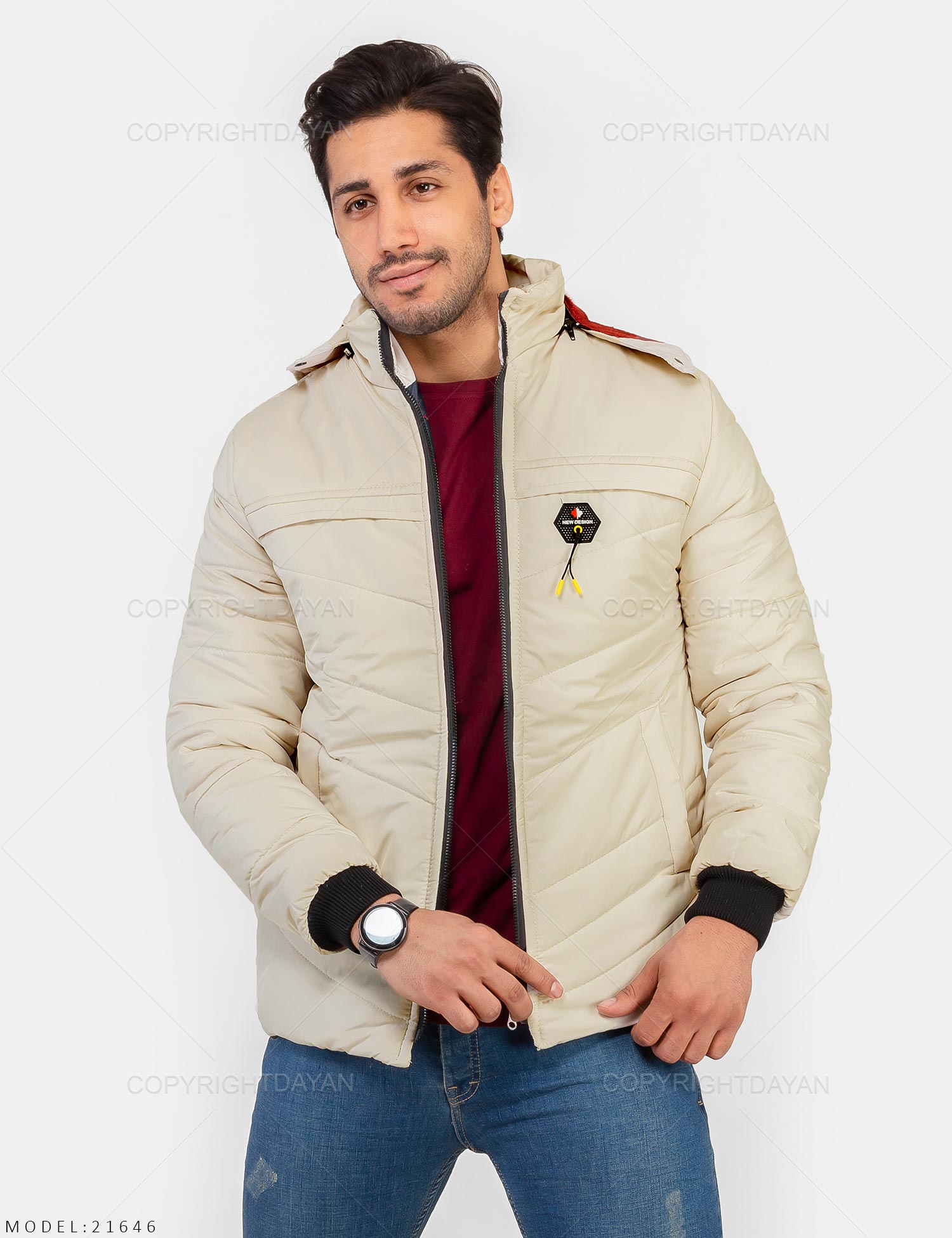 کاپشن مردانه Alvin مدل 21646