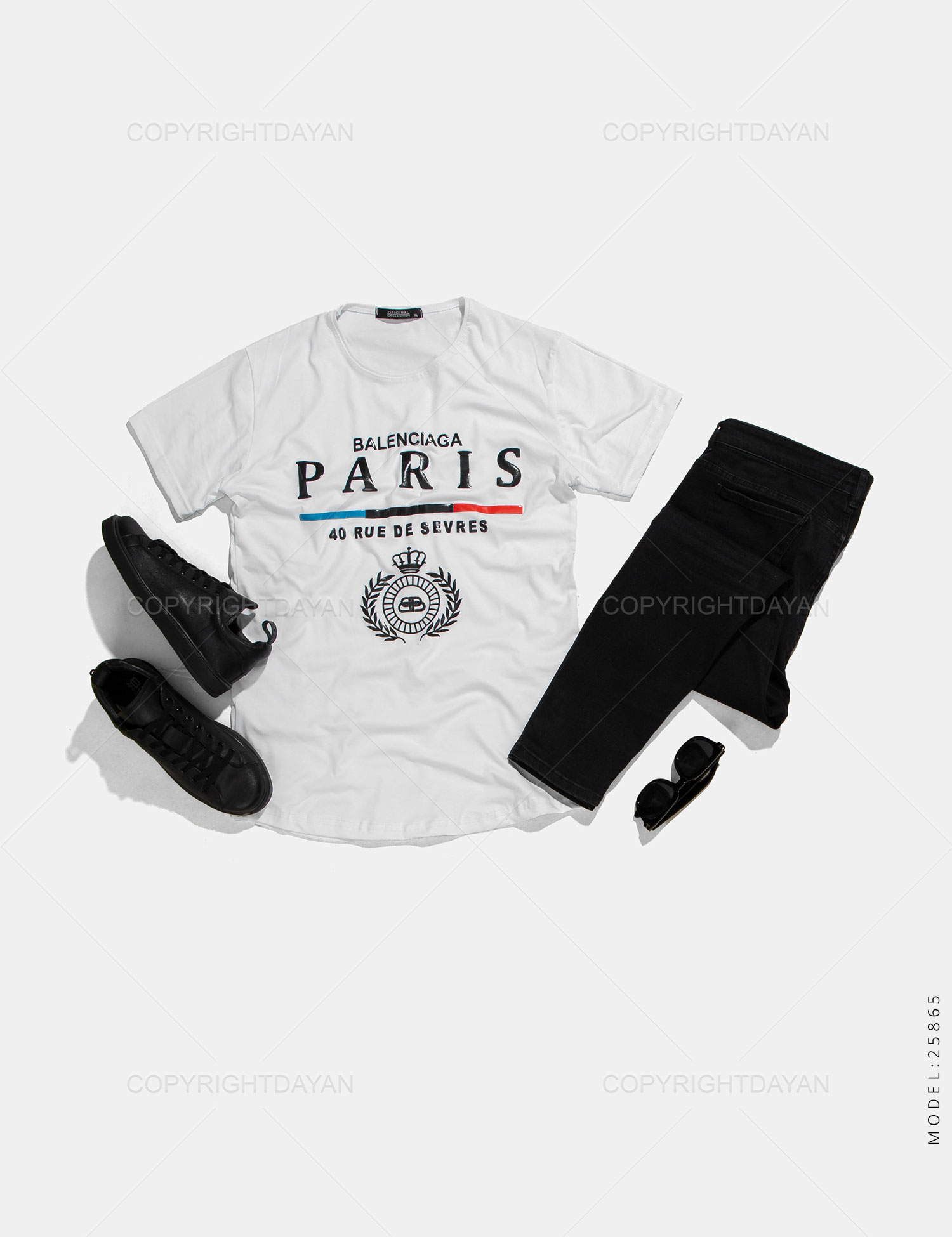 تیشرت مردانه Paris مدل 25865