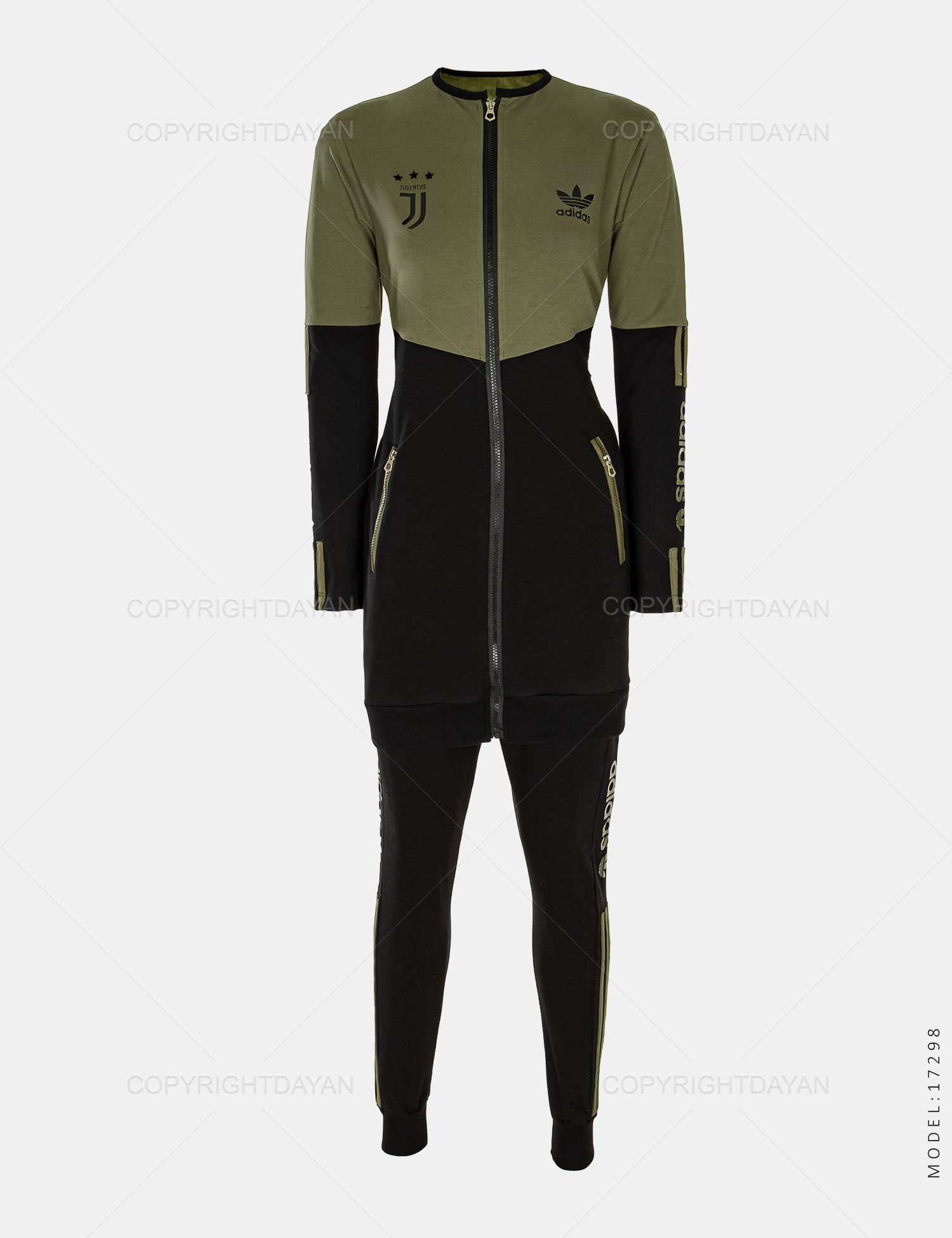 ست مانتو شلوار زنانه Adidas مدل 17298