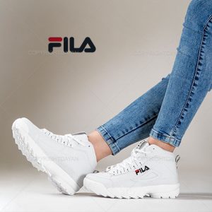 کفش ساقدار زنانه Fila مدل F 1309 (تمام سفید)