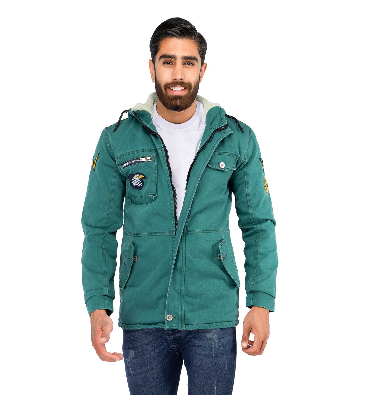 کاپشن کتان مردانه Kiyan مدل 38909