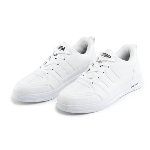 کفش اسپرت Adidas مردانه سفید بندی چرم مصنوعی مدل 41456