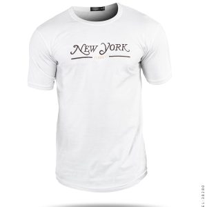 تیشرت مردانه یقه گرد New York مدل 38280