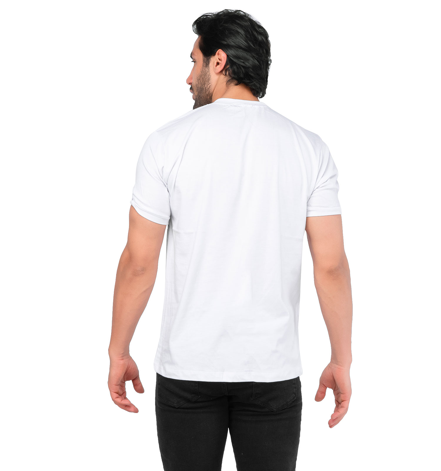 تیشرت Nike یقه گرد مردانه سفید پنبه ساده مدل 44726