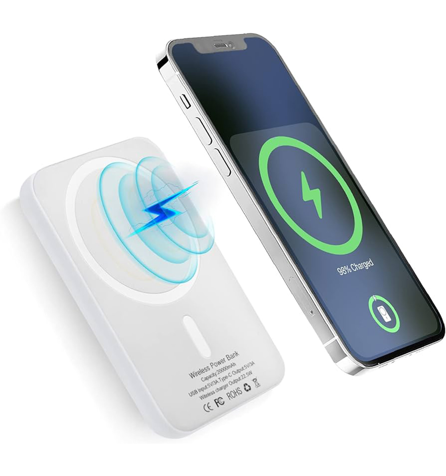 پاور بانک وایرلس مگ سیف ظرفیت 10000 mAh مدل 42253