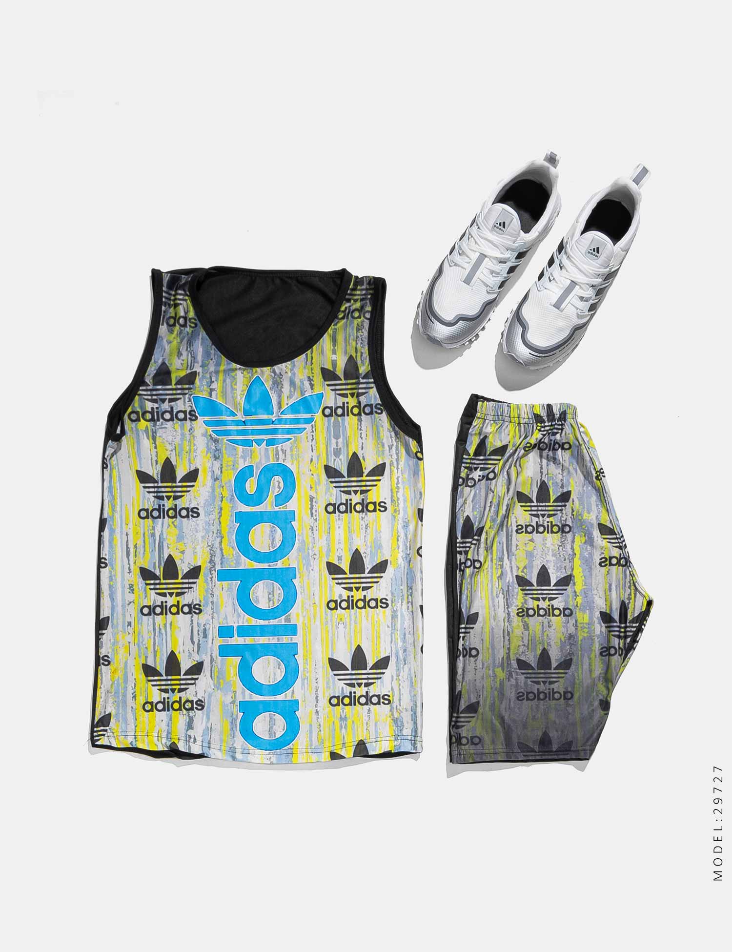 ست رکابی شلوارک مردانه Adidas مدل 29727