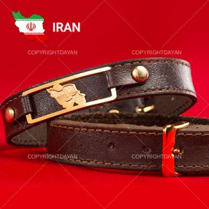 دستبند چرم طرح نقشه ایران