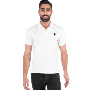 تیشرت یقه دار مردانه سفید جودون مدل 44267