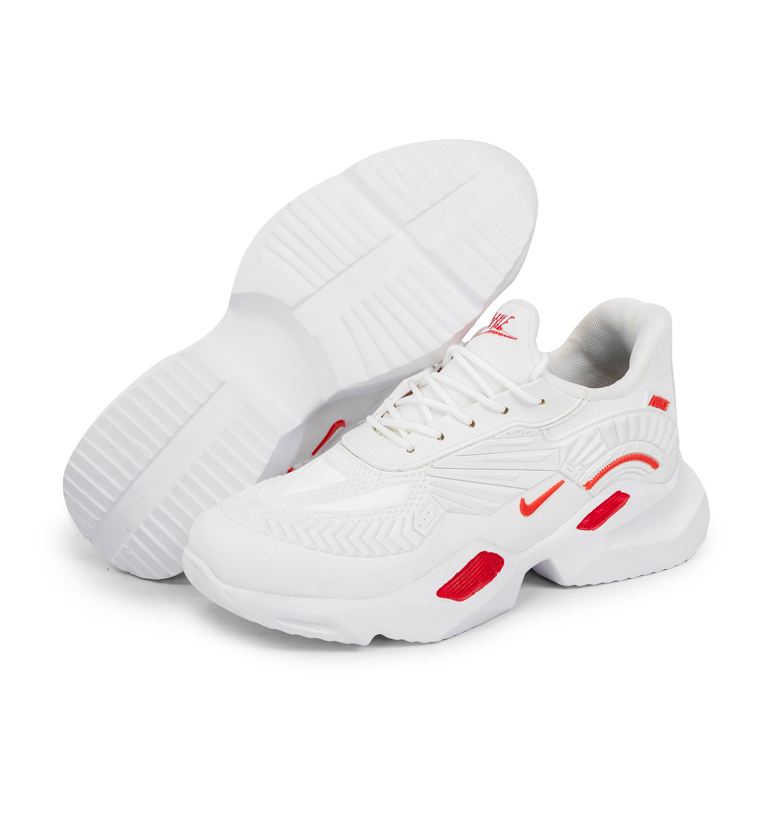 کفش ورزشی Nike مردانه سفید لژدار بندی چرم مصنوعی مدل 40067