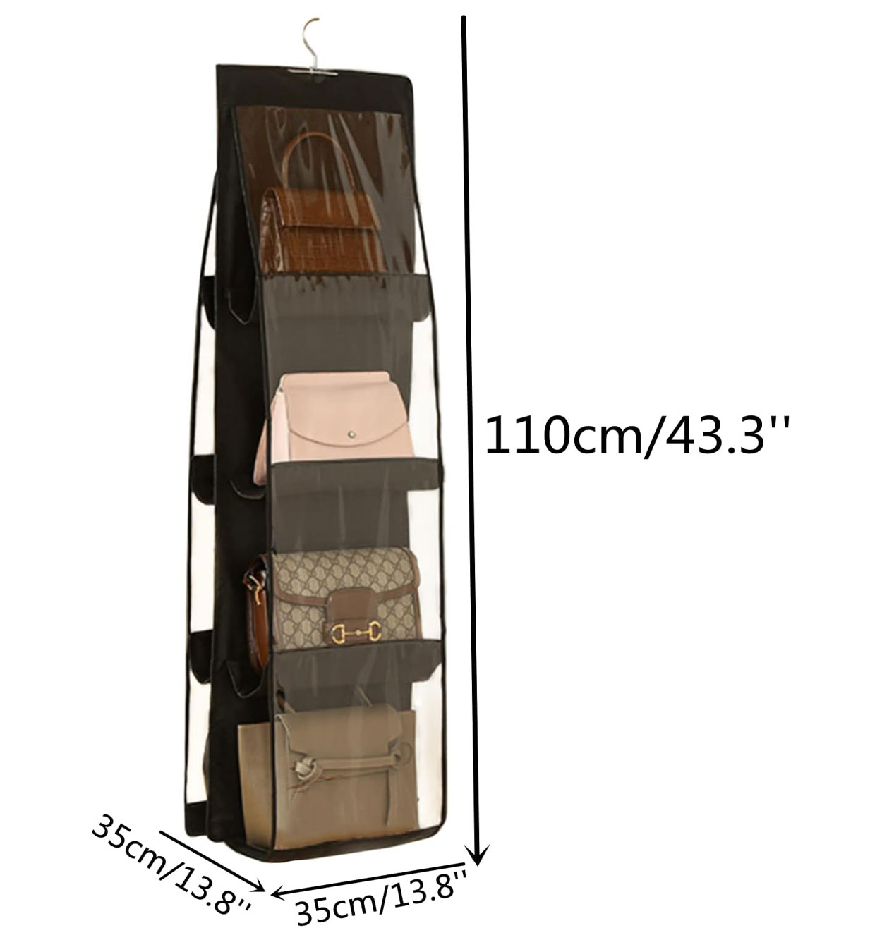 آویز نظم دهنده کیف 4 طبقه مدل 43155