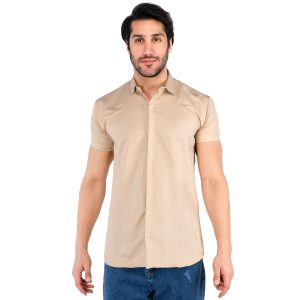 پیراهن اسپرت مردانه آستین کوتاه ساده مدل 42370
