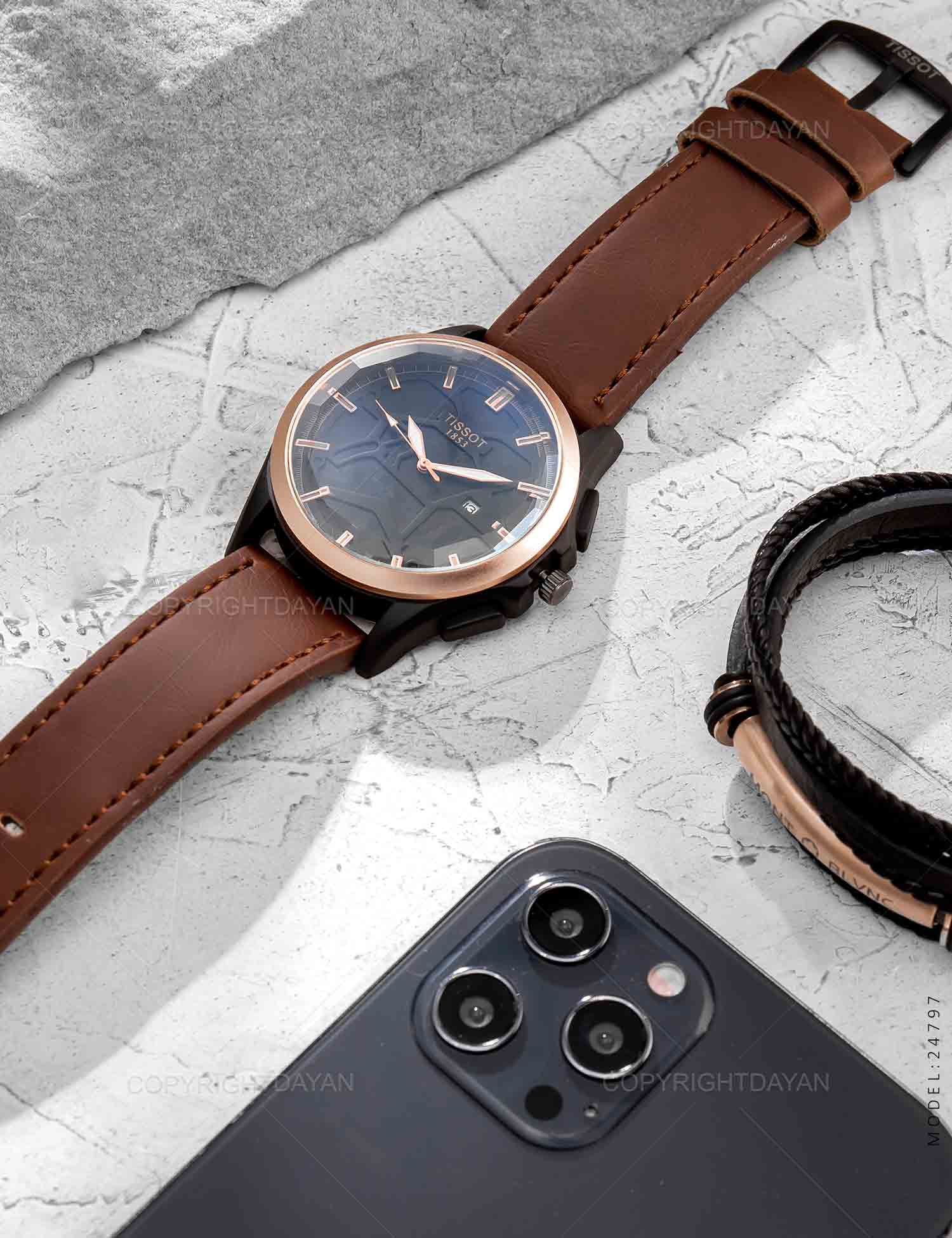 ساعت مچی عقربه ای مردانه Tissot مدل 24797