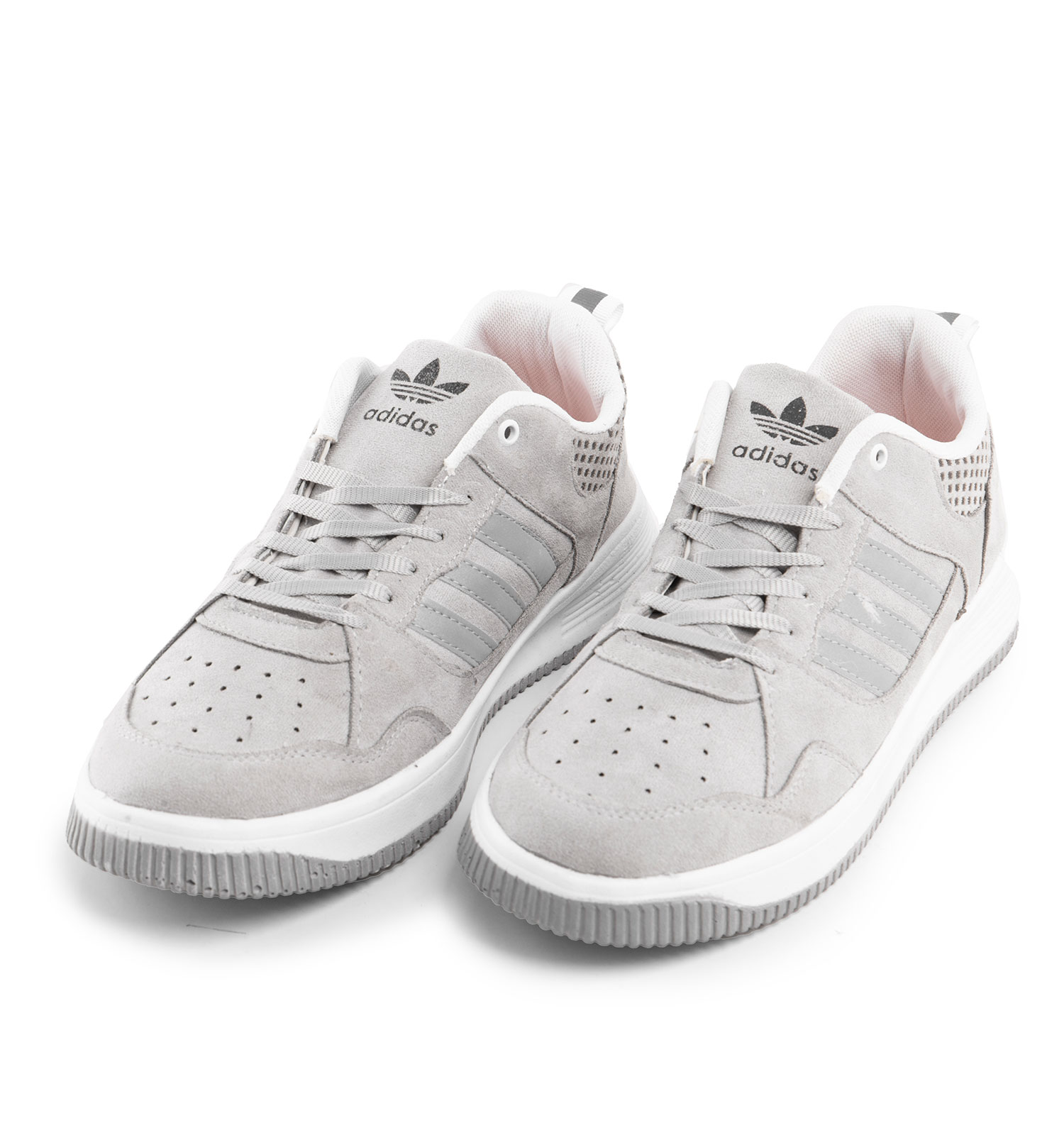 کفش اسپرت Adidas مردانه طوسی بندی مدل 43360