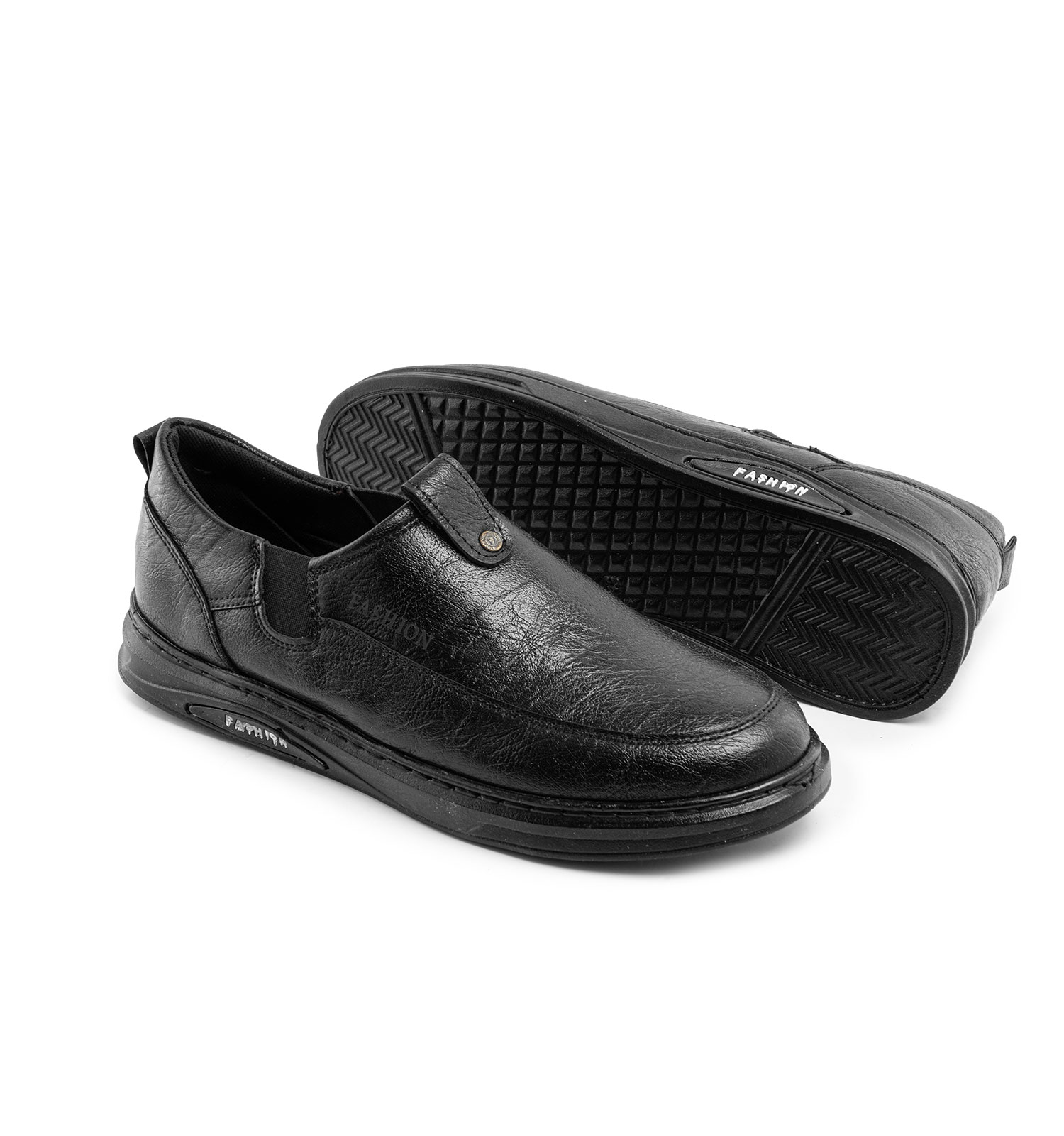 کفش روزمره مردانه Fashion چرم مصنوعی مشکی مدل 41466