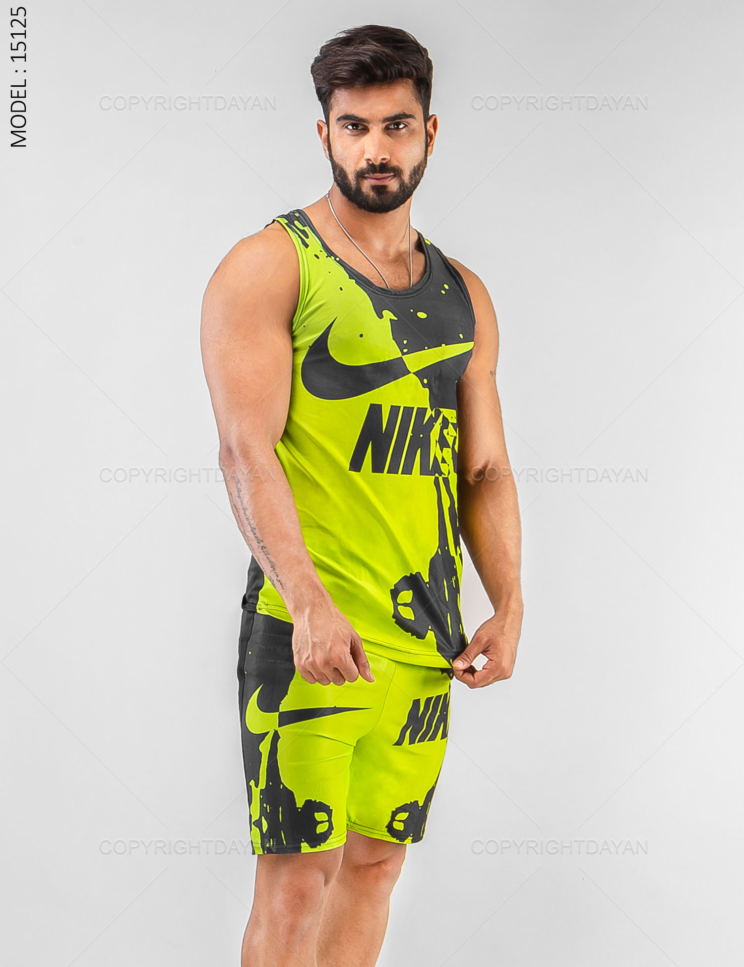 ست رکابی شلوارک مردانه Nike مدل 15125