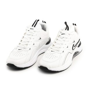 کفش اسپرت Nike مردانه سفید بندی چرم مصنوعی مدل 42690