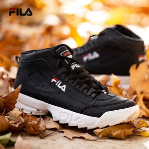 کفش ساقدار مردانه Fila مدل F 1309 (مشکی سفید)