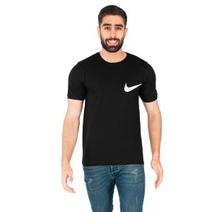 تیشرت Nike یقه گردمردانه مشکی ساده مدل 43696