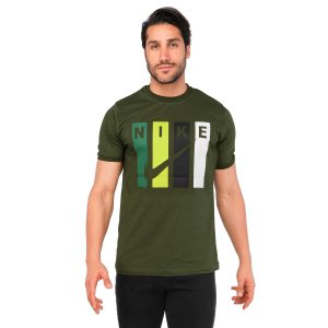 تیشرت Nike یقه گرد مردانه پنبه ساده مدل 44801